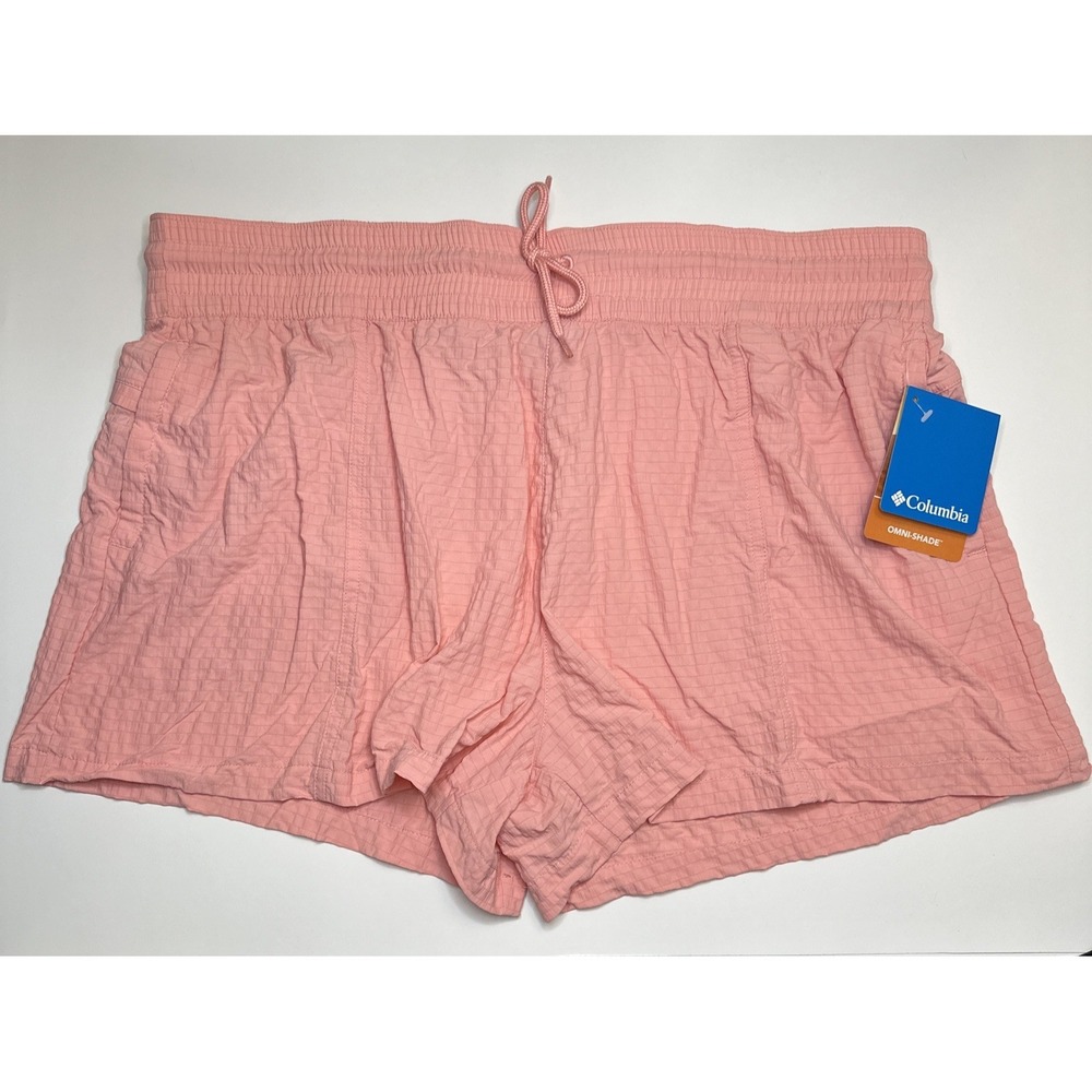 Columbia Boundless Trek Active Salmon Rose Seersucker AL4514-680 NEW Womens